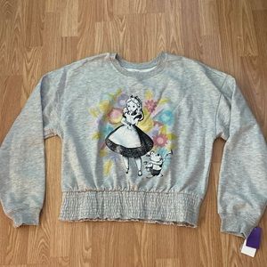 Alice in Wonderland Gray Sweater